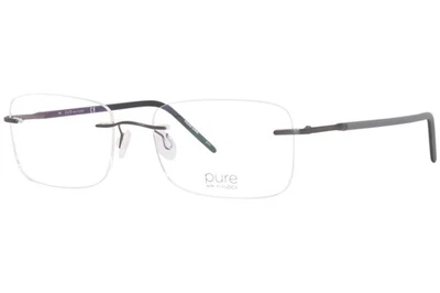 New MARCHON AIRLOCK PURE ENDLESS 203 033 Gunmetal Titanium Eyeglasses 54/18/1140 - Image 1 of 3