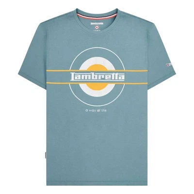 Lambretta  Camiseta Neo SS25 Objetivo para Hombre (LB105) - Imagen 1 de 3