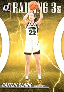 2024 Caitlin Clark Collection Basketball Card Donruss Raining 3's #R1 - Bild 1 von 2