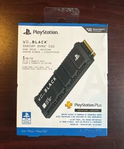 WD BLACK SN850P 1TB Wewnętrzny dysk SSD PCIe Gen 4 NVMe W Radiator do PS5 NOWY ZAPIECZĘTOWANY - Zdjęcie 1 z 2