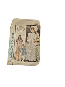 McCalls 4548 Child & Girls Dress Laura Ashley Size 12 Vintage Uncut - Picture 1 of 5