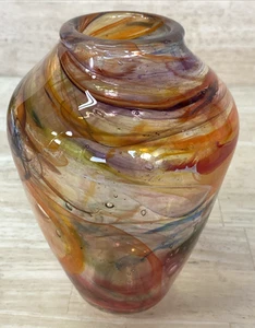 Mundgeblasene Kunstglas Vase Murano 7" - Bild 1 von 14