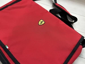 Ferrari Nylon mMessenger bag Extremely rare MINT Long Storage  - Picture 1 of 11