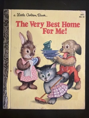 Vintage A Little Golden Book The Very Best Home For Me! 1981 .89 304-35 #5424 Foto 1 de 4