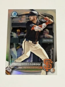 Refractor Bowman Chrome Bryce Eldridge 2025 033/499 BCP-180 Giants - Imagen 1 de 2