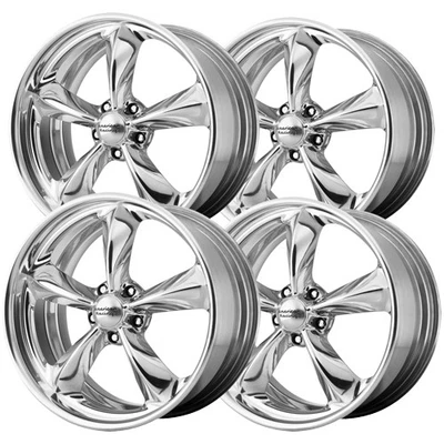 (Set of 4) AR VN425 Torq Thrust SL 18x7 5x4.5" +0mm Polished Wheels Rims Foto 1 de 4
