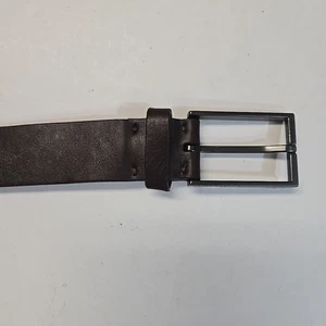 Nuevo con etiquetas Cinturón de Cuero Cole Haan Alquist Para Hombre Talla 40 Marrón Oscuro Hecho en EE. UU. - Imagen 1 de 5