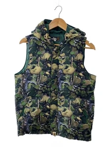 A BATHING APE Puffer Vest M Nylon GRN Camouflage - Picture 1 of 4