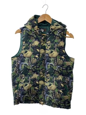 A BATHING APE Puffer Vest M Nylon GRN Camouflage - Image 1 of 4