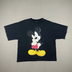 Vintage Mickey Mouse T-Shirt Mickey Unlimited Disney Adult Cropped See Size Pics - Picture 1 of 8