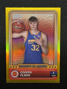 2024 Topps Chrome McDonald’s All American Cooper Flagg Gold Refractor/50 #78 - Picture 1 of 2