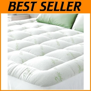 Soft & Cooling Queen Mattress Topper - Back Pain Relief - Picture 1 of 9