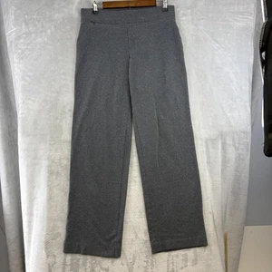 Pantalone Lands End donna piccolo grigio elasticizzato maglia pull on gamba dritta salotto - Foto 1 di 13