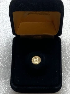-14K Gold Miniature 1980 KRUGERRAND Coin, South Africa with Box - Picture 1 of 4