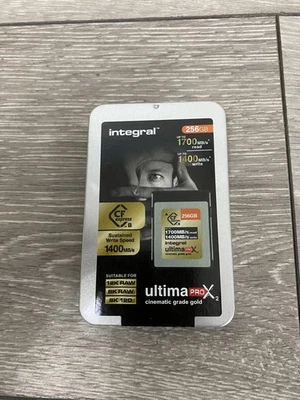 Integral 256GB CFexpress Gold Memory Card Type B 2.0 12K 8K 1700 Read 1400 write - Image 1 of 2