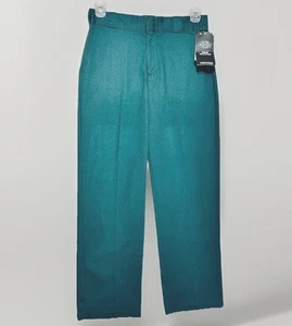 Neu mit Etikett Dickies Urban Outfitters Damengröße 6 authentische Workwear-Hose dunkelgrün - Bild 1 von 10