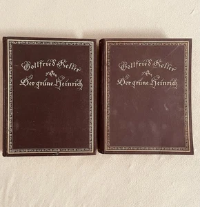 Gottfried Keller - Der Grüne Heinrich 2 Bände Antiquarisch Um 1915-25 Großformat - Bild 1 von 6