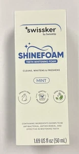 Swissker By Swissklip ShineFoam Whitening Foam - Mint 1.69 fl.oz Exp. 01/27 New - Picture 1 of 5