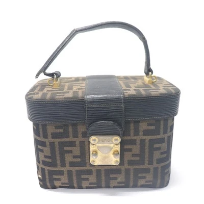 Bolso tocador de lona FENDI Zucca negro marrón Italia de Japón 081 6337751 Foto 1 de 4
