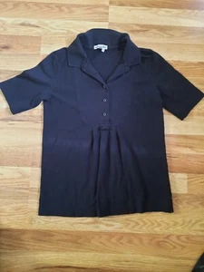 Polo Lacoste negro manga corta para mujer talla 36 - Imagen 1 de 8