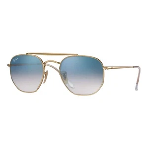 Occhiali da Sole Ray-Ban Rb3648 The Marshal 001/3F Oro Irregolari Blu Clear Grad - Imagen 1 de 3