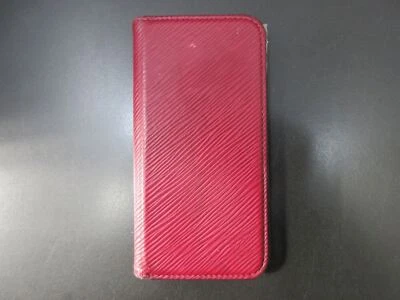 Auténtica funda de teléfono Louis Vuitton Epi iPhone X Folio M6448 fucsia 92187 Foto 1 de 4
