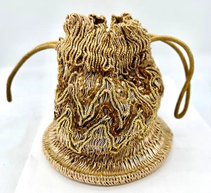 Vintage Bead & Sequin Drawstring Purse - Appears Unused! - Picture 1 of 5