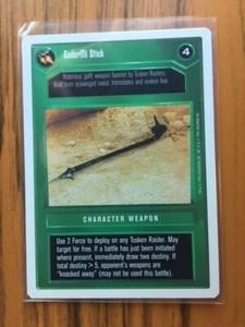 Gaderffi Stick x4 WB Premiere Unlimited Star Wars CCG  NM swccg