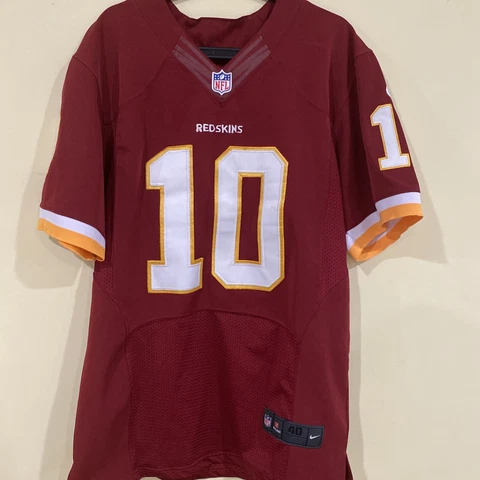 NFL Redskins Griffin III Mens Size 40 Large #10 Jersey Nike On Field Commanders Cover