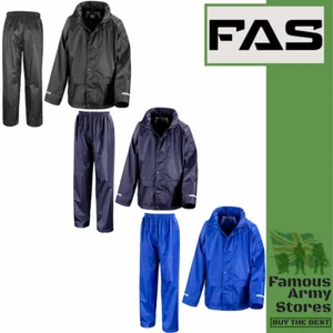 Kinder Regenanzug Wasserdicht Anzug Ergebnis Winddicht Junior Jacke Hose Jungen Mädchen - Bild 1 von 5