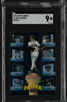 1998 Topps Chrome Jeff Blauser Clout 9 SGC 9 - Image 1 of 2