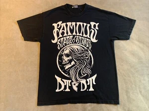 VTG Famous Stars And Straps T Shirt Men Large Graffiti Style Spell Out Y2K Fade - Picture 1 of 5
