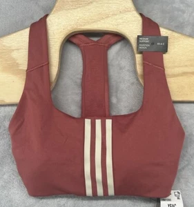 Adidas PowerImpact Medium Support XS A/C Training Sports Bra Wonder Red NWT - Picture 1 of 6