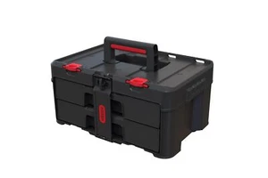 Keter Stack-n-Roll Two Drawer Tool Box for Small Parts and Power Tool Accesso... - Picture 1 of 8