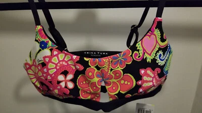 Sujetador deportivo Trina Turk recreativo recortado floral talla S Foto 1 de 4