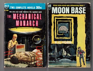 MOON BASE/MECHANICAL MONARCH (E. C. Tubb)/TWICE UPON A TIME (Charles Fontenay) - Picture 1 of 3