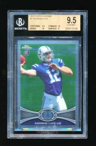 BGS 9.5 ANDREW LUCK 2012 TOPPS CHROME #1 RC ROOKIE CARD *(2) 10 PRISTINE SUBS* - Picture 1 of 1