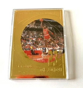 23 nights michael jordan 1988 slam dunk champ 23K career points gold photo card - Picture 1 of 9