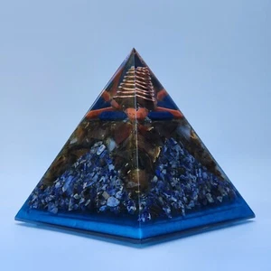 The Royal I, Fatto a mano XL piramide orgonite. Base 5-3/4"" e altezza 6-1/2 - Foto 1 di 20