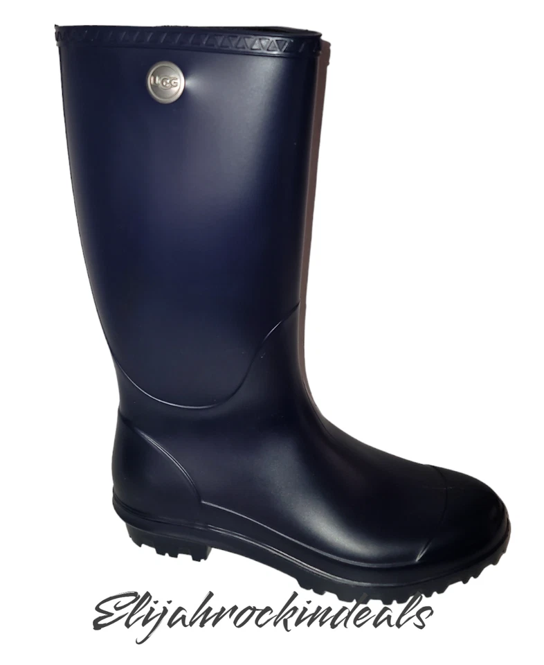 UGG Australia Size 9 Women Navy Shelby Matte Rain Boot 1098249