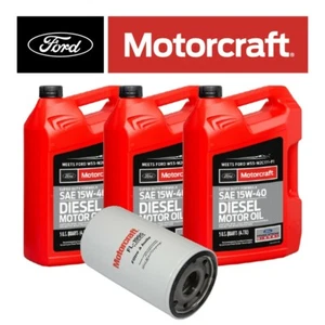 Motorcraft 15W-40 Oil Change Kit For 1994-2003 Ford Super Duty 7.3L Powerstroke - Picture 1 of 4