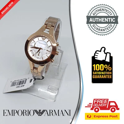 Emporio Armani AR7391 Women's Chronograph Watch (BRAND NEW IN BOX, AUTHENTIC) - image 1 of 4