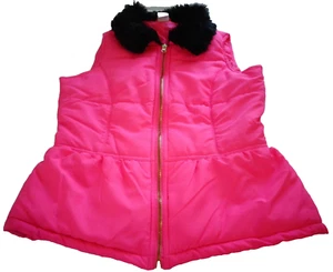 Girls Hot Pink Vest w/Black Collar by Circo sz. XL/TG - Picture 1 of 4