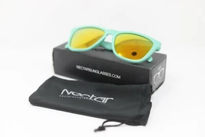 Nectar Sunglasses - Kiwi - Mint Frame - Orange Lens - New - Picture 1 of 2