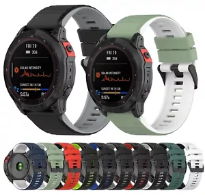 Correa de silicona para reloj Garmin Fenix 5 Forerunner 945 Approach S62 - Imagen 1 de 22