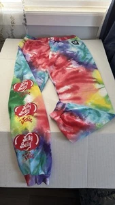 Justice Multicolor Tie Dye Sweatpants Size XL With Jelly Belly Patch - Picture 1 of 6