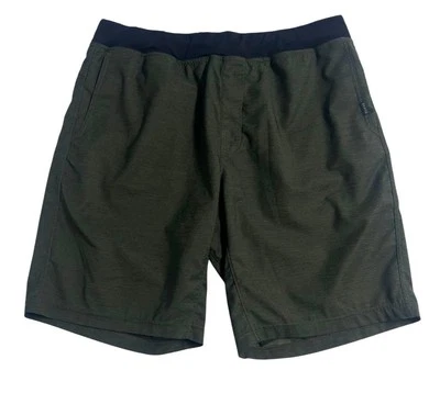 Prana Peak To Creek Shorts Men's Size XL Performance Black Olive Green - Image 1 of 4