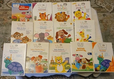 13 pc Mixed Lot Disney Baby Einstein Dvd Collection 9 Months & Up 2003 - 2010 Ed Foto 1 de 2