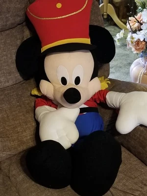 DISNEY STORE NUT CRACKER MICKEY VINTAGE STUFFED ANIMAL/ 31" 2002 - Image 1 of 4