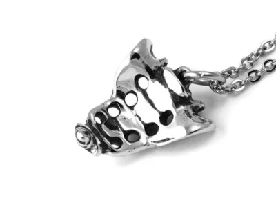 Sacrum Necklace, Handmade Anatomy Jewelry in Pewter - Image 1 of 4